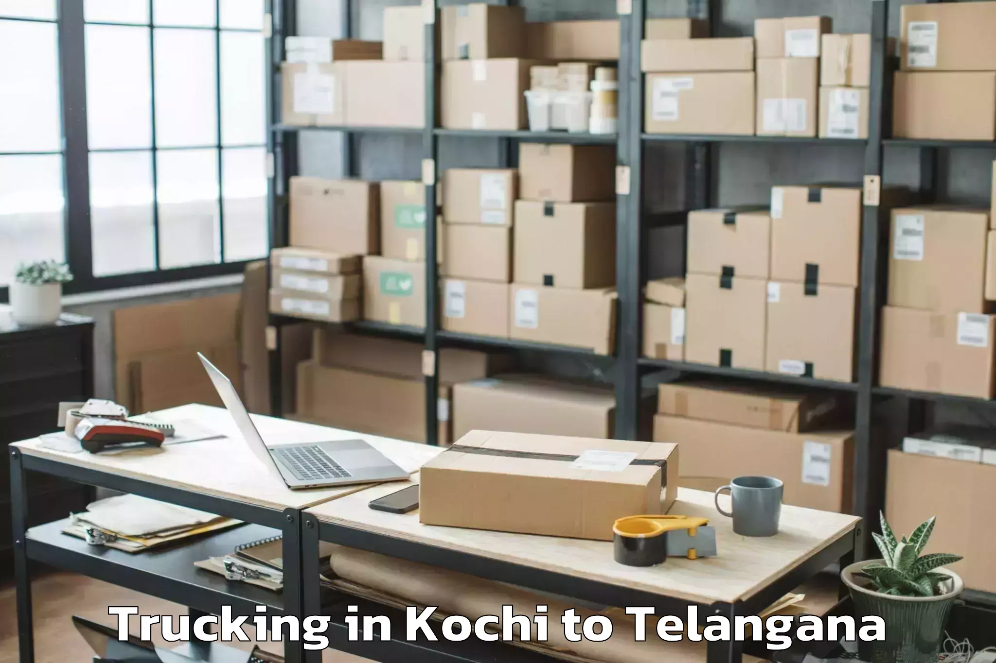 Easy Kochi to Mancheral Trucking Booking